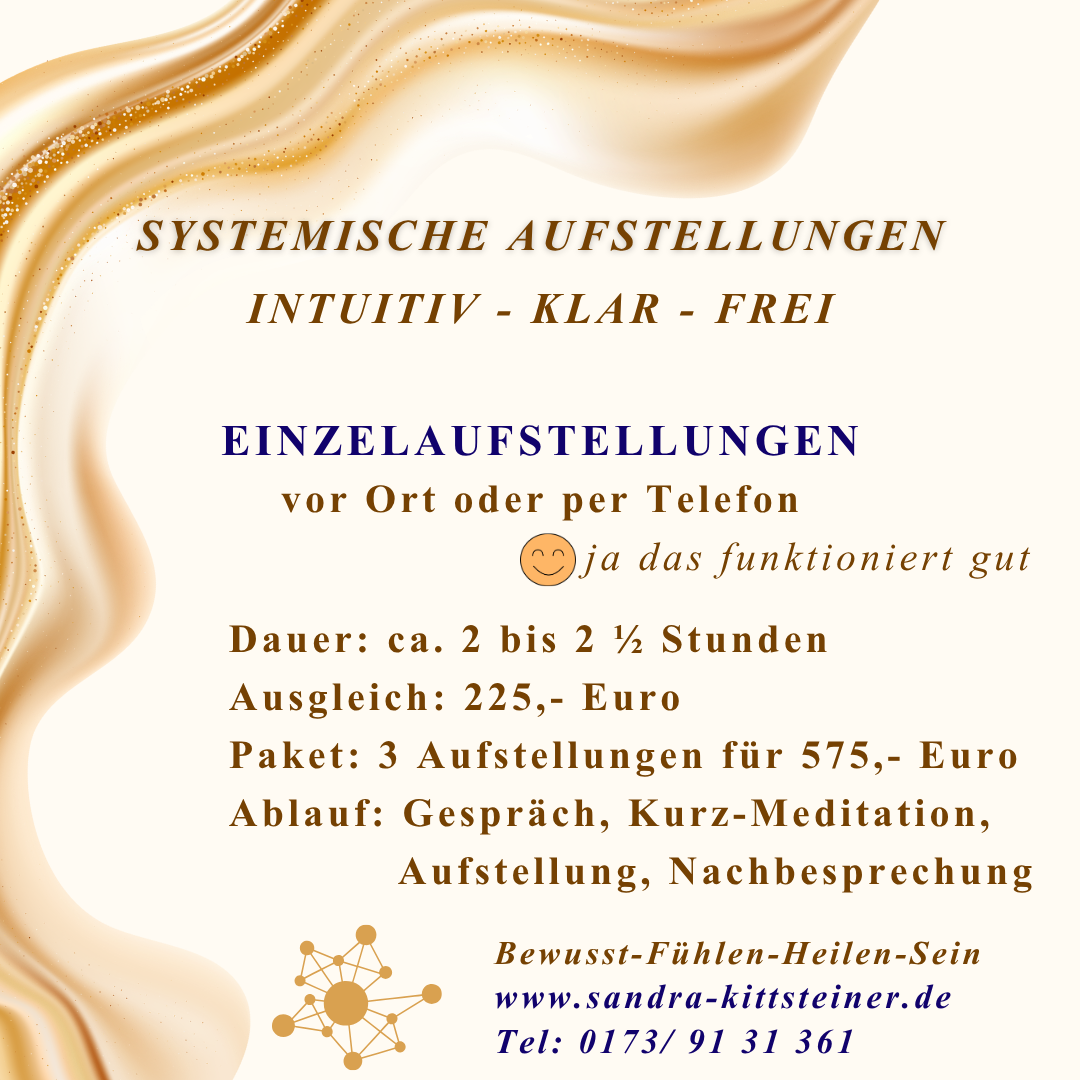 Aufstellung Intuitiv Einzel