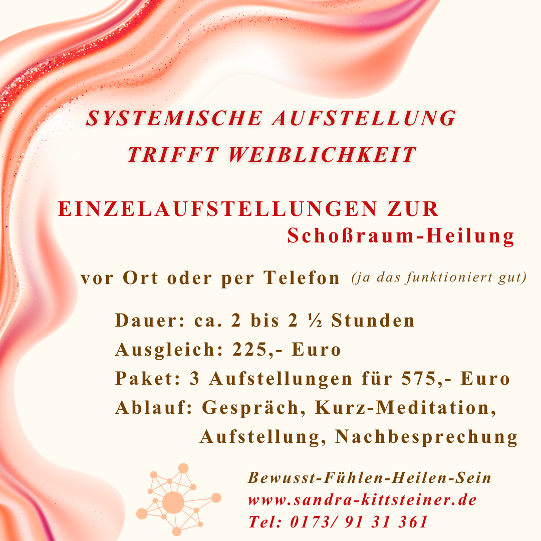 Aufstellung Schoßraum